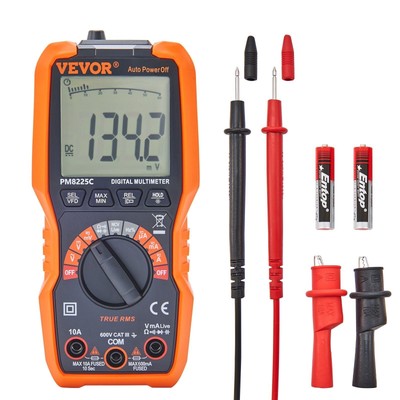 VEVOR Digital Multimeter, 4000 Counts, Multimeter Tester DC AC Voltmeter NCV, Oh