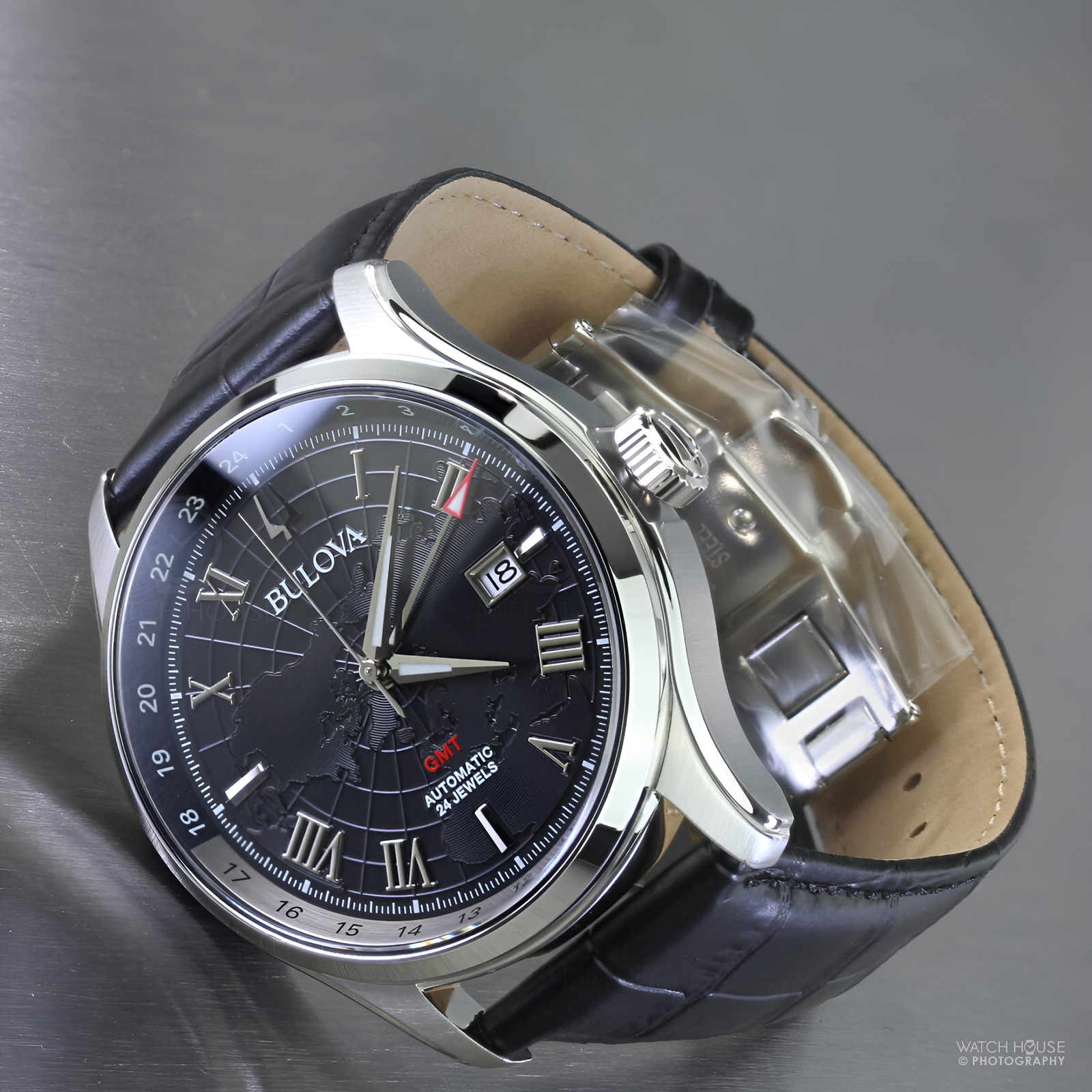 Bulova Gmt Wilton Auto...
