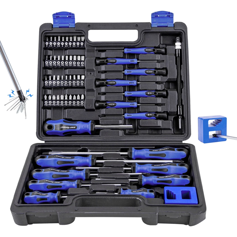 59-Pieces Precision Screwdriver Set, Professional Magnetic Repair Tool Kit