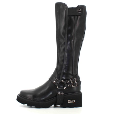 Pre-owned Cult A24us Women's Boot Clw431200 Grace 4312 High Boot W Leather In Black