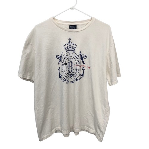 Polo Ralph Lauren T-Shirt Anchor Crown Vintage Rare USA XL
