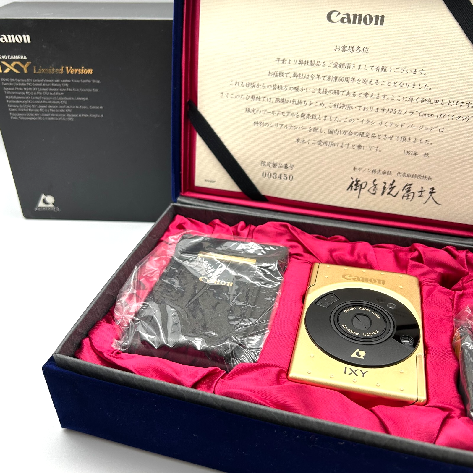 ★【未使用品】CANON IXY Limited Version GOLD AS IS] Canon IXY Limited Version Gold 60th Anniversary Film