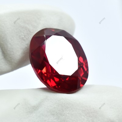 20.40 Ct Natural Authentic Red Ruby Beautiful Oval Cut CERTIFIED Loose Gemstone