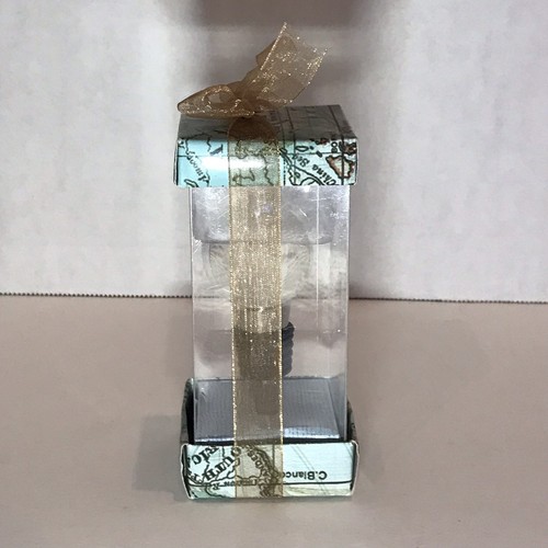 Clear Wine Stopper, Etched World on Globe Bulb 2