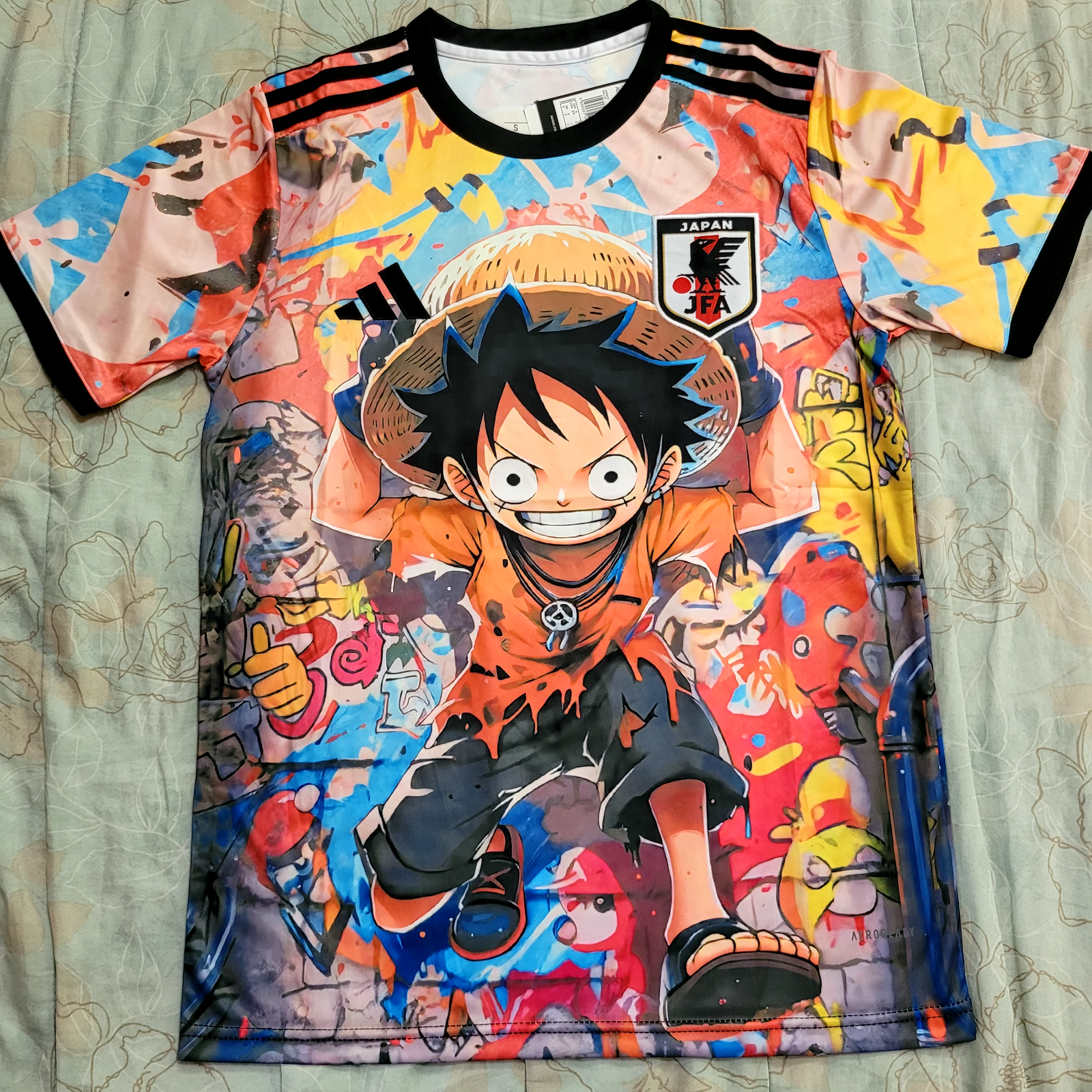 ONE PIECE ユニフォーム Rare Japan Soccer Jersey Concept One Piece Luffy Anime