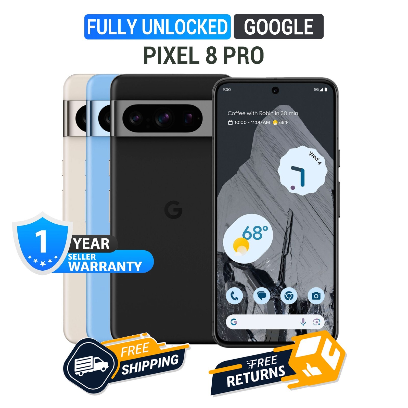 Google Pixel - 美品 Google Pixel 8 Pro G1MNW 128GB ベライゾン版 Google Pixel 8 Pro FACTORY UNLOCKED G1MNW - Excellent