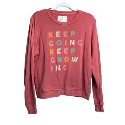Anthropologie Sol Angeles Keep Going Keep Growing Sweatshirt Top Large L Sweater