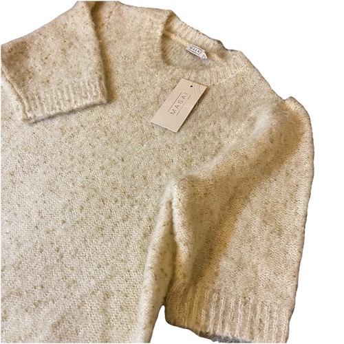 Masai Sweater Womans XL Knit Mohair Blend Short Sleeve Boxy Masai Sweater Womans XL Knit Mohair Blend Short Sleeve Boxy