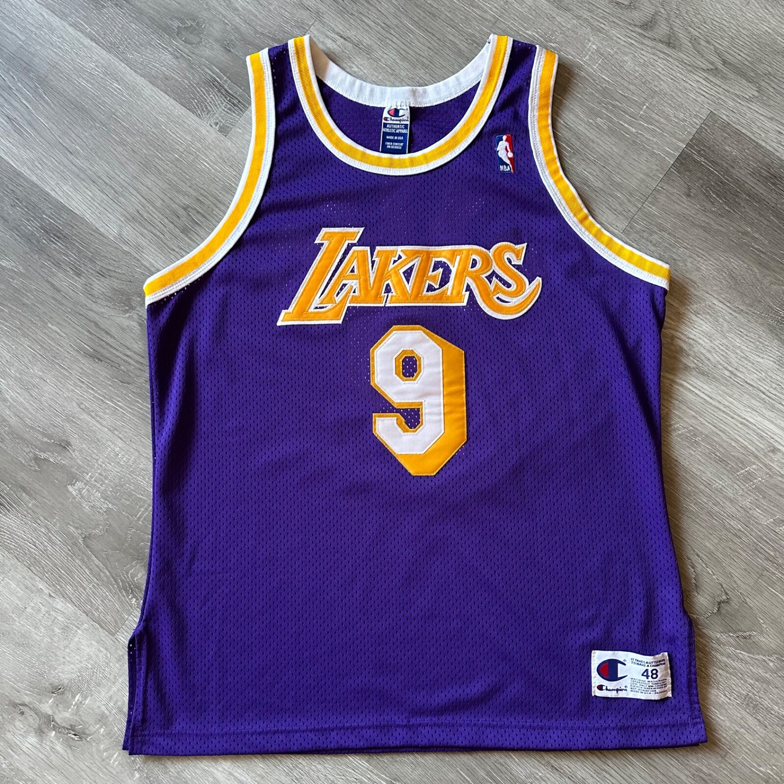 Authentic Nick Van Exel Los Angeles Lakers Jersey 48 XL Authentic Nick Van Exel Los Angeles Lakers Jersey 48 XL