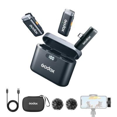 WES2 Kit2 Wireless Lavalier Microphone for Android/USB C, 8H Battery Life, 20...
