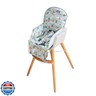 High Chair Pad, High Chair Cushion, High Chair Cover Pad, Safe and Comfort, Soft and Breathable, Cute Pattern, Baby Sits More Comfortable（Green Animal Pattern）
