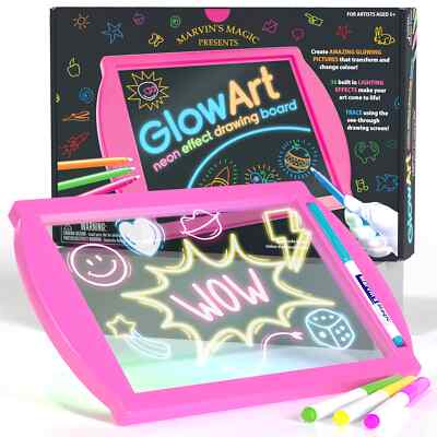 Glow Art Magic Drawing Board by Marvin s Magic - Pink