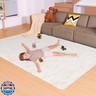 Mhyup 5x7 Cream White Rugs for Living Room Bedroom, Fluffy Large Area Rug Soft Shag Non-Slip Carpet for Kids Boys and Girls Room Dorm Home Decor (5ft x 7ft)