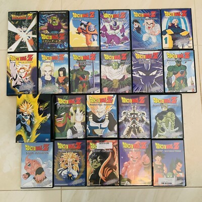 Dragon Ball Z DBZ DVD Lot of 21 Funimation Toei Pioneer US TRUNKS CELL BUU SAGA