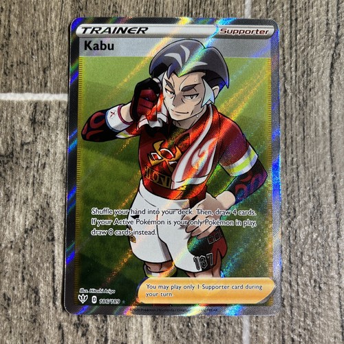 Kabu 186/189 Trainer Full Art Darkness Ablaze Pokemon Card