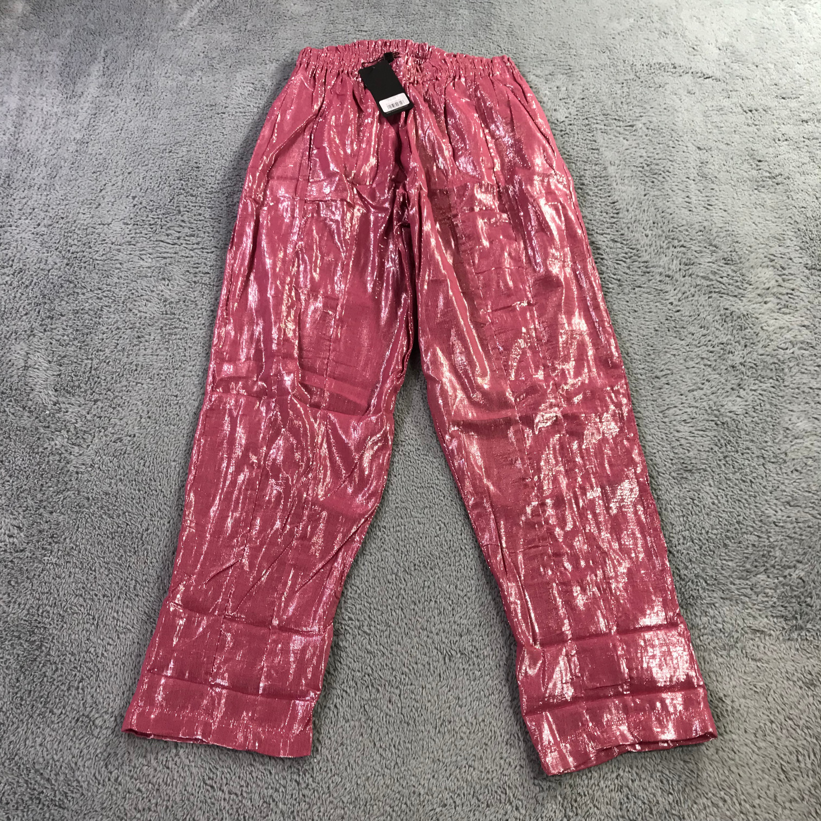 Suzie Kondi Pants Womens XS - M Medium Pink Shiny Elira