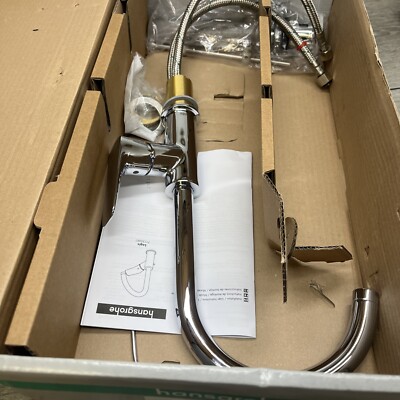 Hansgrohe 71130001 Logis Single Hole Bathroom Faucet with EcoRight and READ