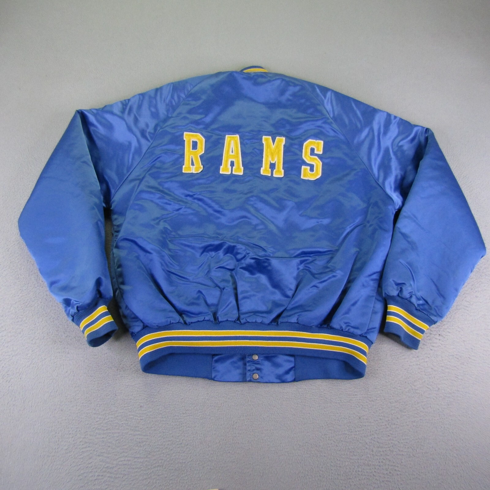 【レア】80s Delong Rams LINDA SATIN JKT USA レア】80s Delong Rams LINDA SATIN JKT USA VTG 80s NEW YORK
