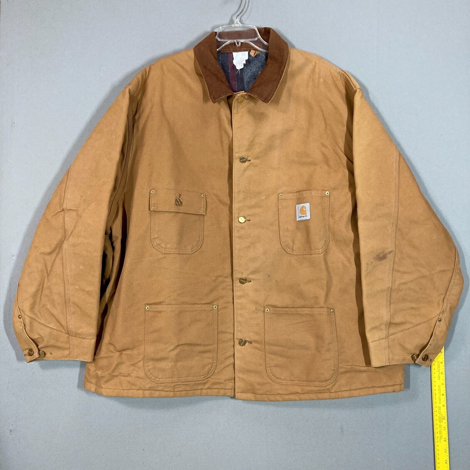 Carhartt Vintage Blanket Lined Chore Coat Jacket 6BLC Size Carhartt Vintage Blanket Lined Chore Coat Jacket 6BLC Size