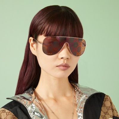 GUCCI GUCCI GG1436S-003-99 RED GOLD SUNGLASSES