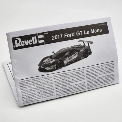 Revell 1/24 FORD GT Le Mans 2017 85-4418 Instruction Booklet Only