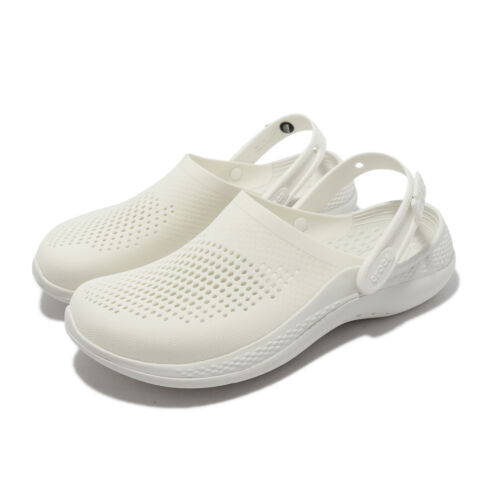 Мужские повседневные сандалии унисекс без шнурков Crocs Literide 360 Clog Ivory White 206708-1CV
