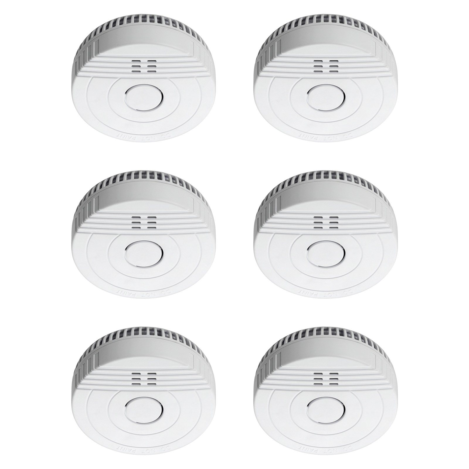 6x Rauchmelder 5 Jahre Batterie, EN 14604 zertifiziert, Rauchwarnmelder SEBSON