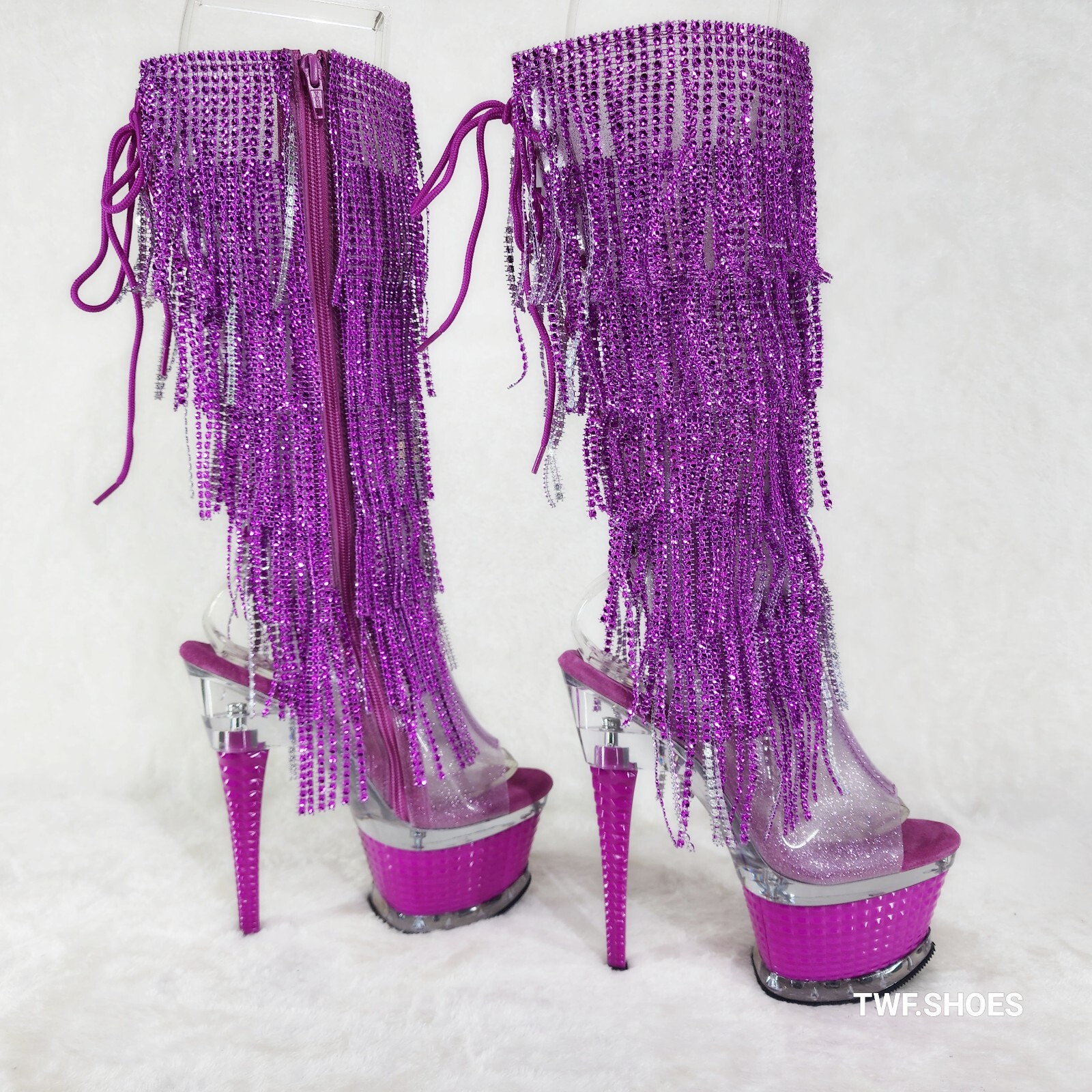 fu♡ Amazon.com | IDIFU Silver Heels Strappy Chunky Block Square