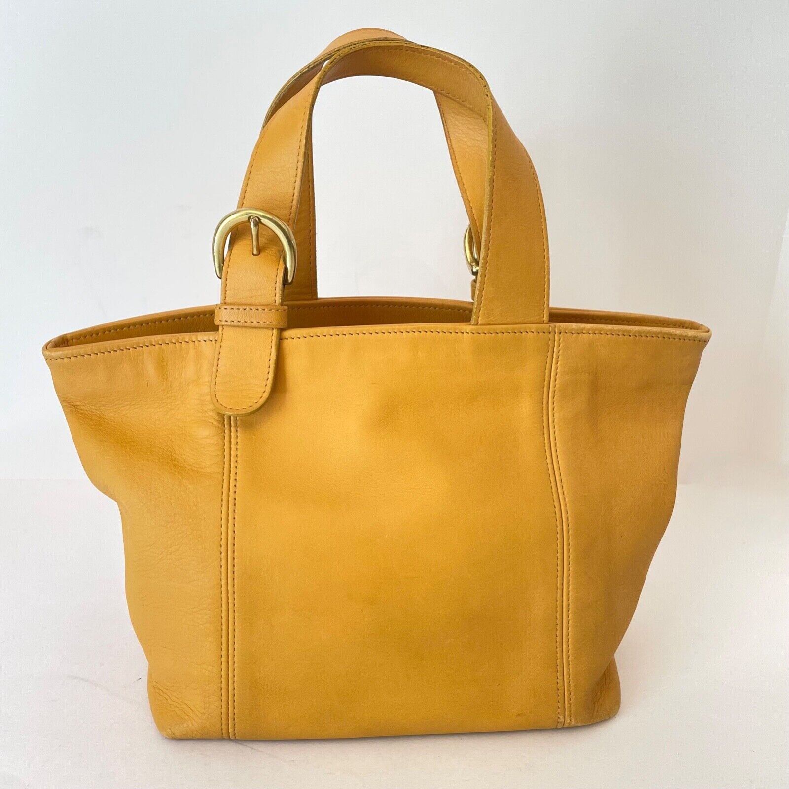 Vintage Coach SOHO Waverly Buckle Bag Leather 4133 Yellow Vintage Coach SOHO Waverly Buckle Bag Leather 4133 Yellow