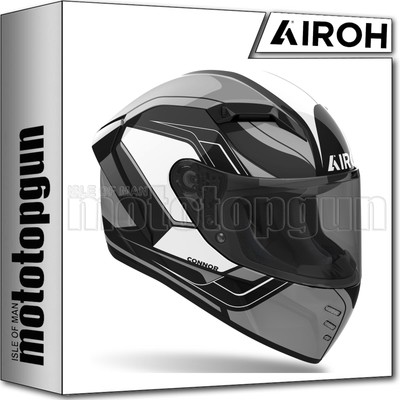 AIROH HELMET FULL-FACE MOTORBIKE CND17 CONNOR DUNK BLACK GLOSS SZ. XS