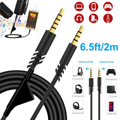 2M Replacement Audio Cable Cord Volume Control for Astro A10 A40 Gaming Headset