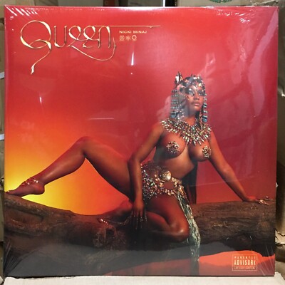 Queen by Nicki Minaj (Record, Orange, 2018) Sealed, Shelf wear*