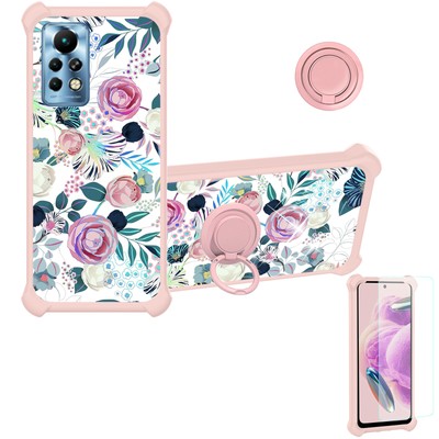 for Infinix Note 11i Phone Case Cover Glass Screen Protector T1