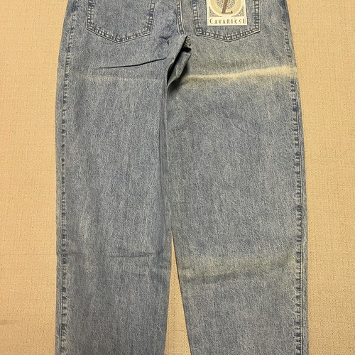 Vintage 80s Z Cavaricci Two Tone Blue Jeans Mens 32