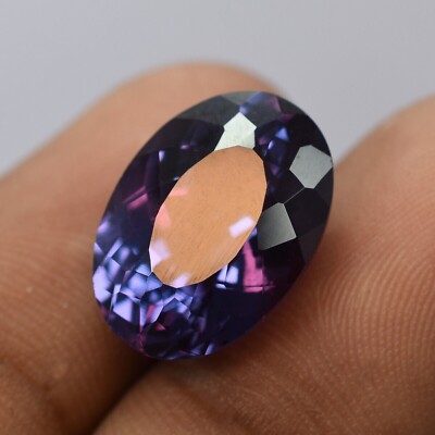 Natural Alexandrite Color Change 15.30+ Ct EGL CERTIFIED Oval Cut Loose Gemstone