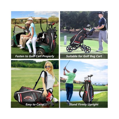 Golf Bags Golf Cart Stand Bag for Men with Individual Dividers Top Organizer,...