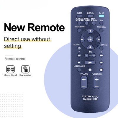 New RM-AMU166 Remote Control For Sony Home Audio System GTK-X1BT RDH-GTK17iP
