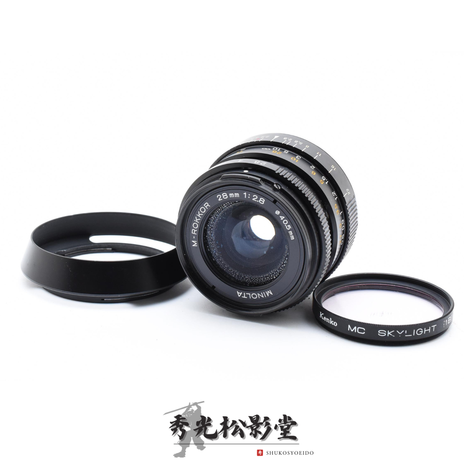 NEAR MINT w/Hood】Minolta M-Rokkor 28mm f/2.8 Lens CL CLE