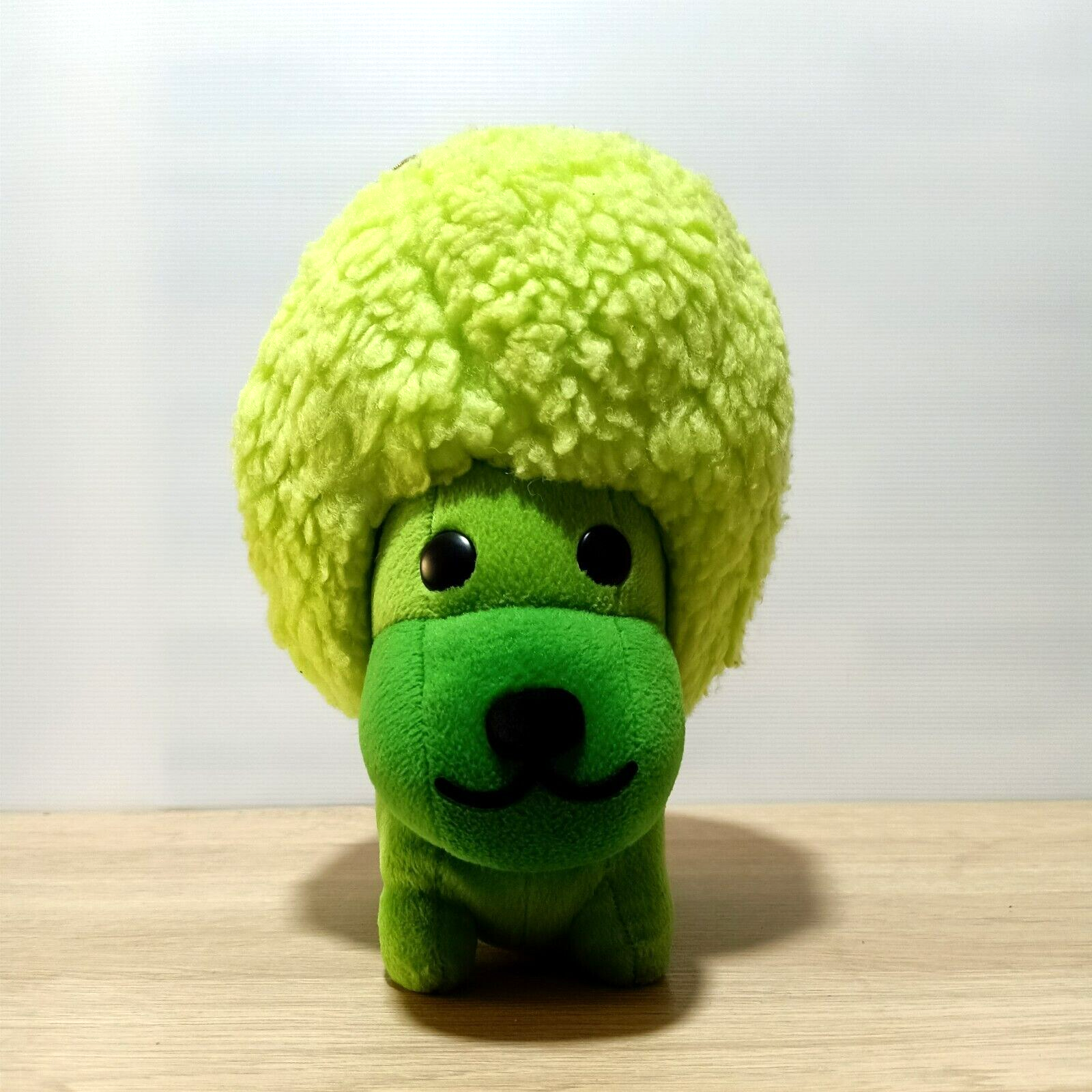 San-X Afro Ken Lion Senzo Dog LARGE BIG Green Head Plush Doll Toy