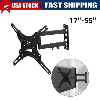 Full Motion TV Wall Mount Bracket for 26 32 36 37 40 42 46 49 50 55 LCD LED OLED
