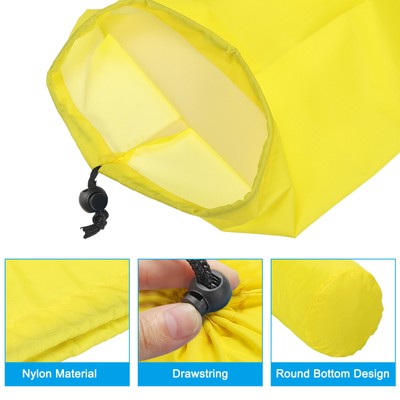 Stuff Sack 5x10" Waterproof Outdoor Drawstring Bag for Camping Green