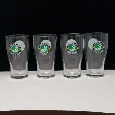 Brooklyn Brewery 12oz Tuliped Beer Glass Set of 4