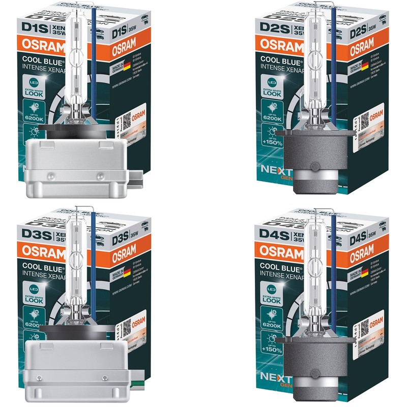 Osram Cool Blue Intense Next Gen. +150% D1s D2s D3s D4s Xenon Brenner Lampe Auto