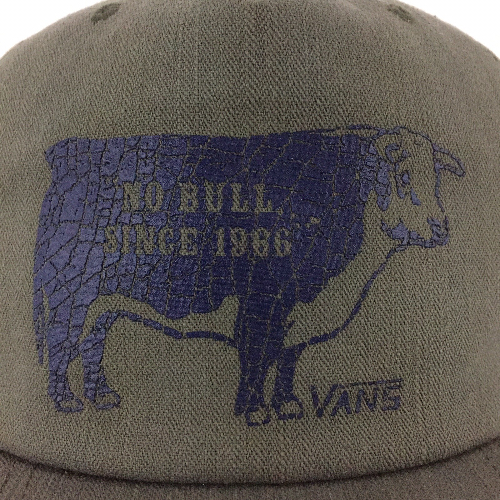 Vans No Bull Cap Steer Cattle Logo Skateboard Snap Back Trucker Baseball Dad Hat