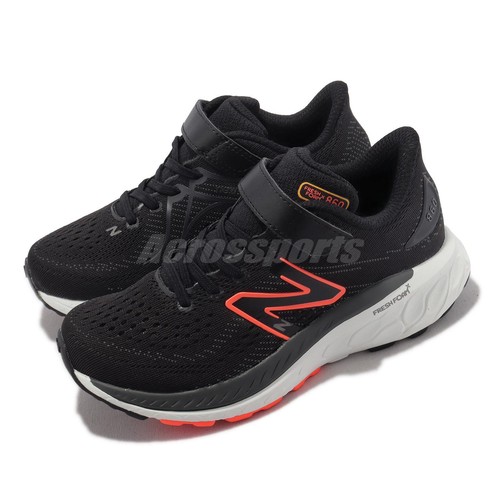 

New Balance Fresh Foam X 860 V13 Wide NB Black Orange Kids Preschool PA860D13-W, Черный, Fresh Foam X 860 V13 Wide