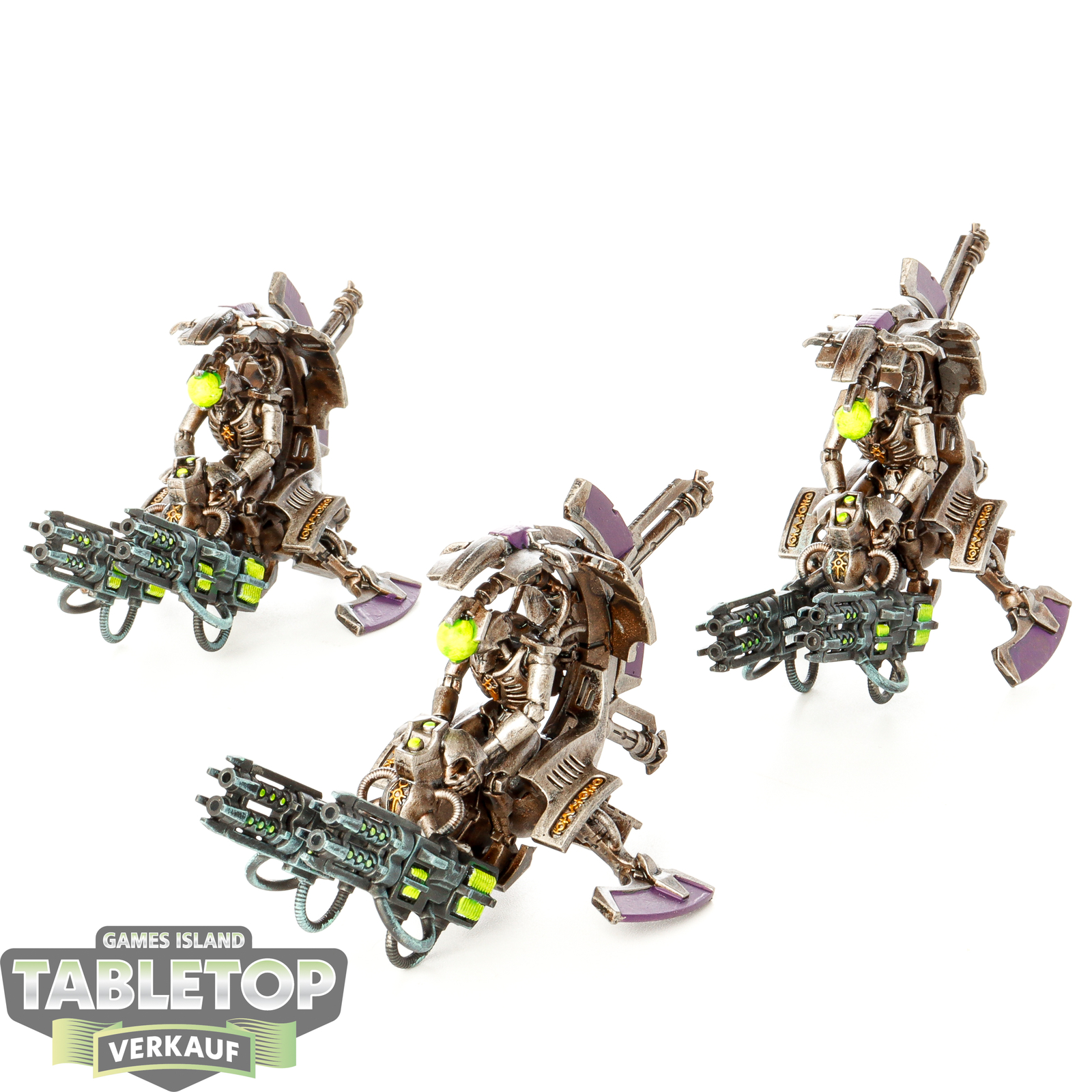 Necrons - 3 Tomb Blades - bemalt