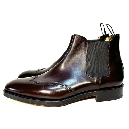 JOHN LOBB JOHN LOBB MENS CARNE LEATHER OXFORD CHELSEA BOOTS OAK BROWN 9.5 (MSRP $2,360)