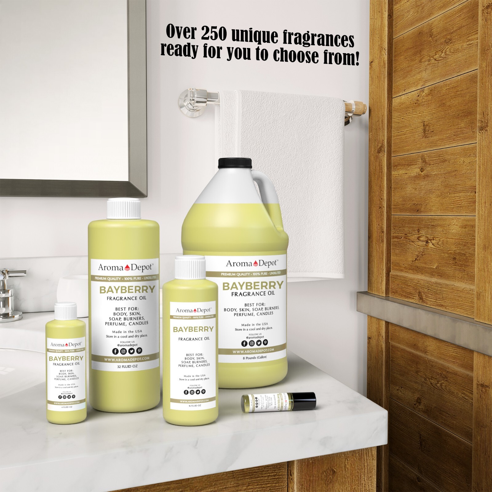 Bayberry Fragrance Oil for Body, Candles, Soaps, Lotions, Incense, & Diffusers