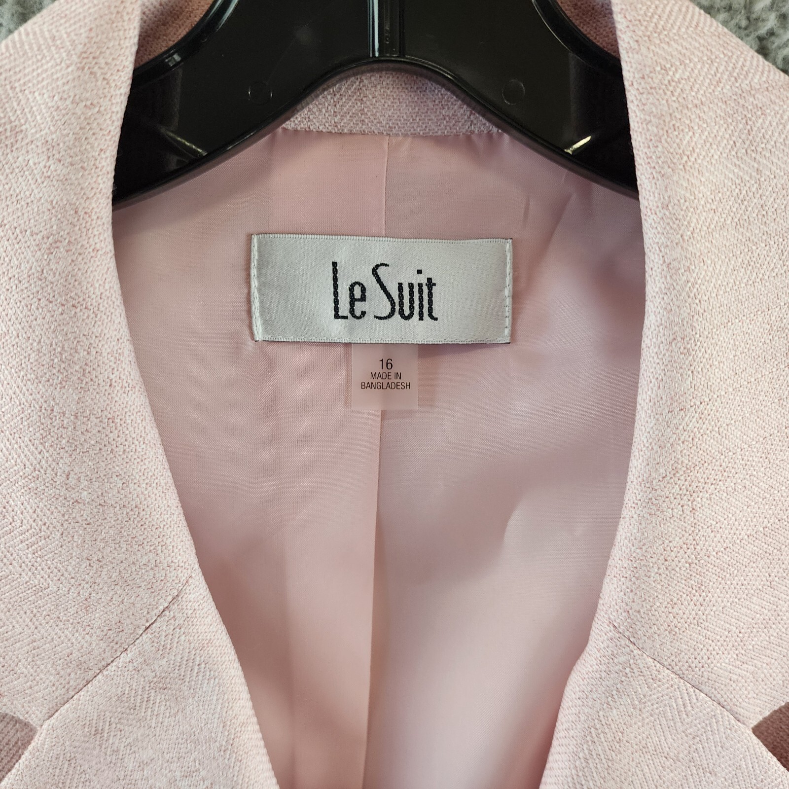 Le Suit Notch-Collar Blazer Women's 16US lt Blossom Combo Long Sleeve - Picture 5 of 15