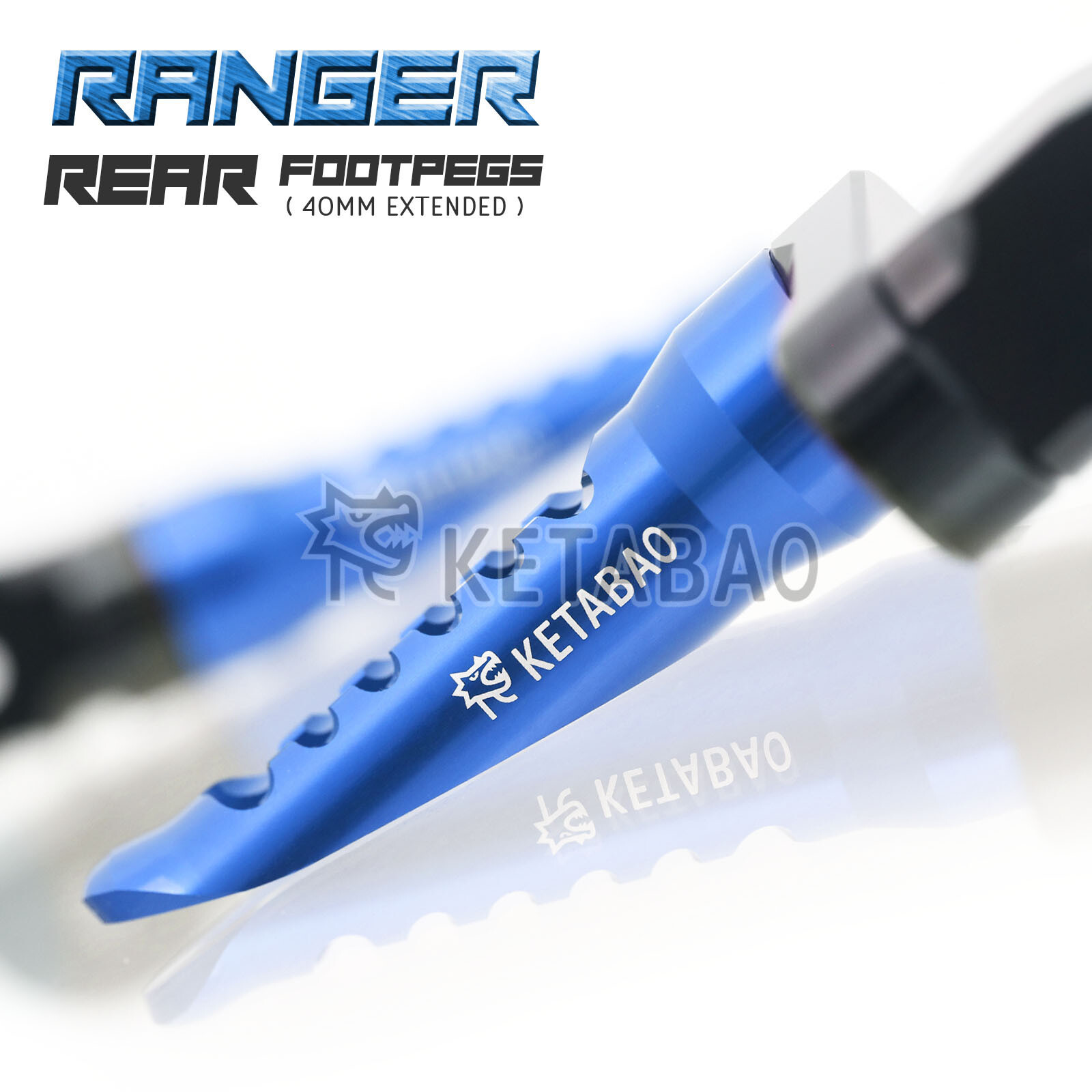 Black BOB 1.5 inch Lower Rear Foot Pegs For ZZR 1400 ZX-14